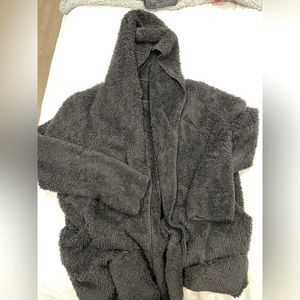 Black Fuzzy Sherpa Jacket